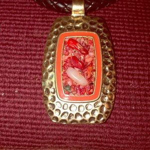 One of a kind Larue healer necklace leather